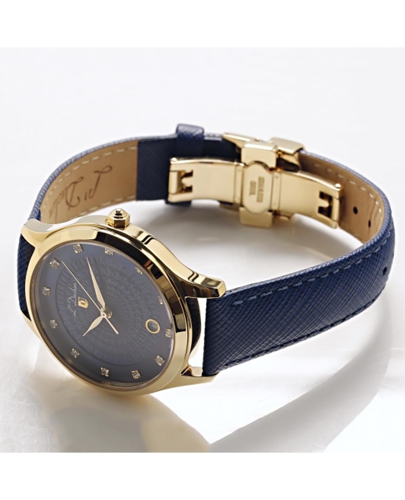 L'Duchen L'Duchen Grace D 791.23.37 кварцевые женские часы часы крупный план синий циферблата